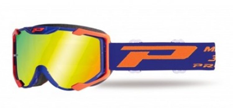 GAFAS MOTO PROGRIP 3404 MENACE AZUL NARANJA